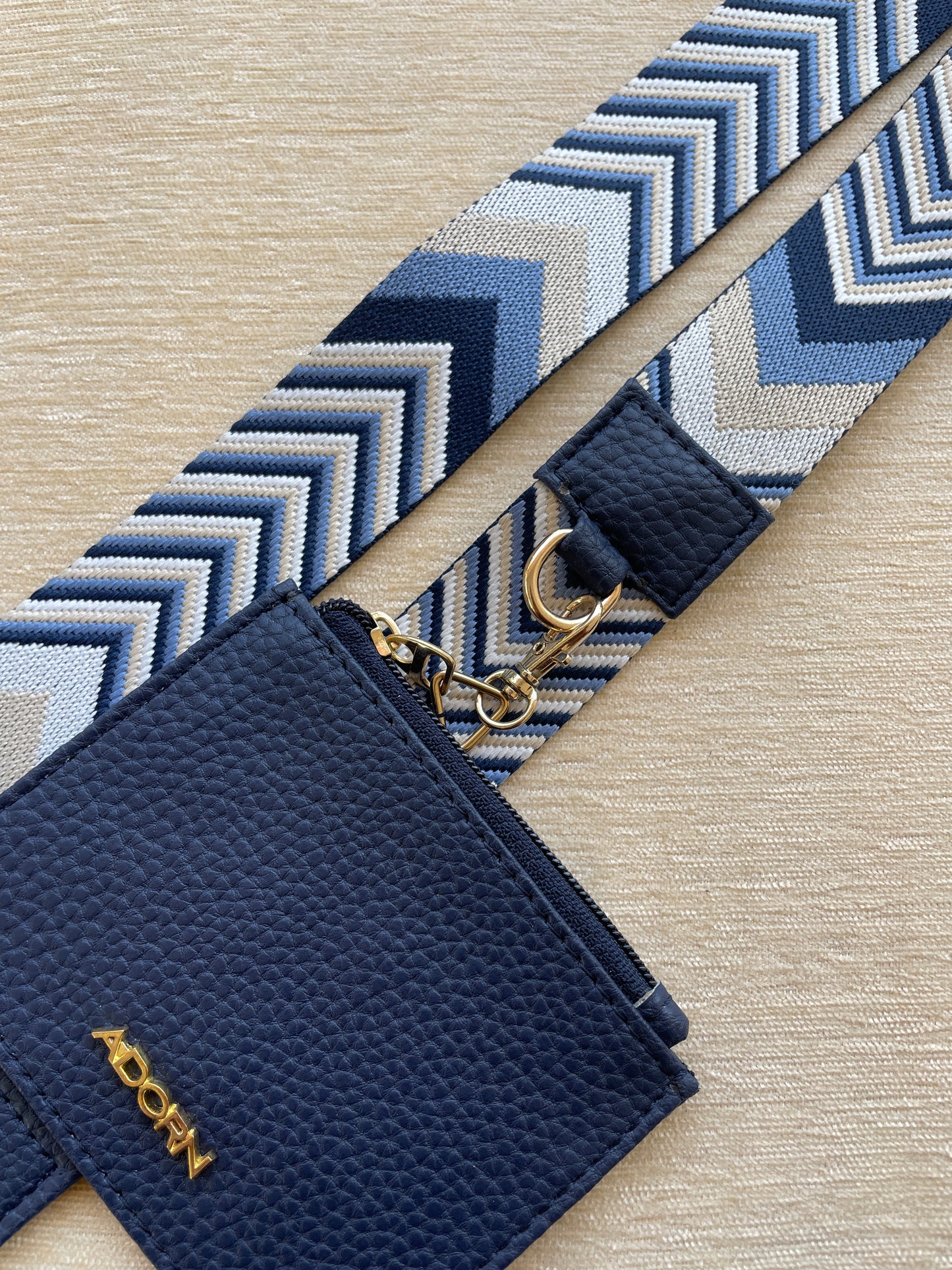 ARROW BLUE BELT WITH POUCH