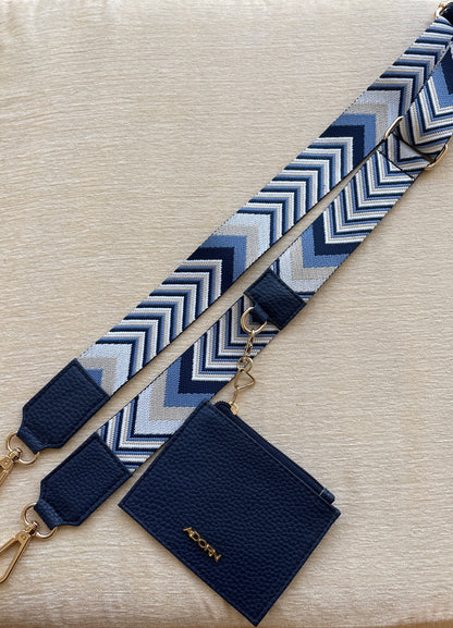ARROW BLUE BELT WITH POUCH