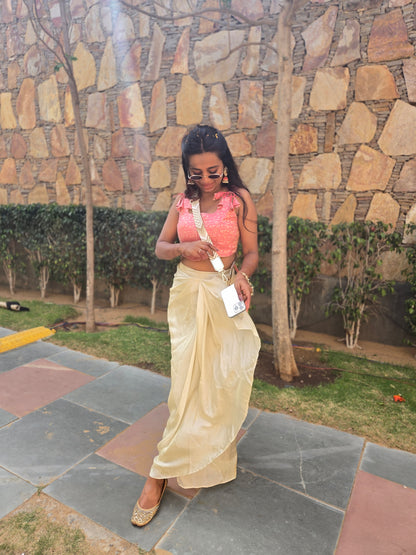 ARROW GOLDEN BELT WITH POUCH