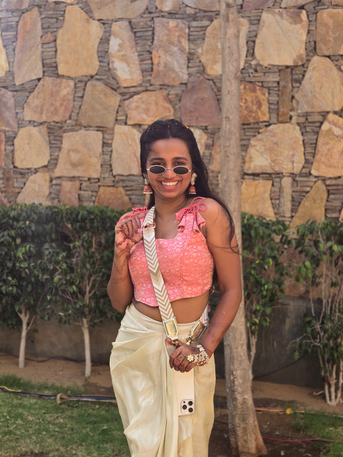 ARROW GOLDEN BELT WITH POUCH