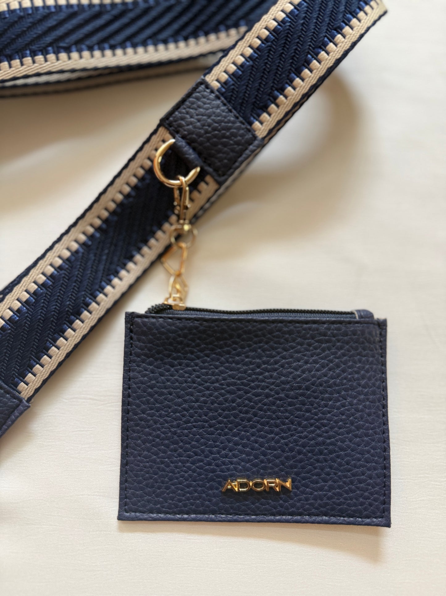 BLOCK BLUE BELT WITH POUCH