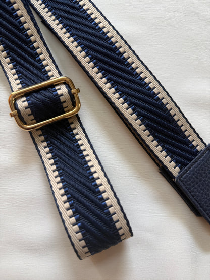 BLOCK BLUE BELT WITH POUCH