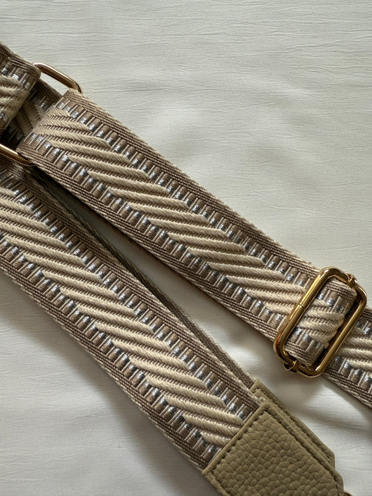 BLOCK BEIGE BELT WITH POUCH