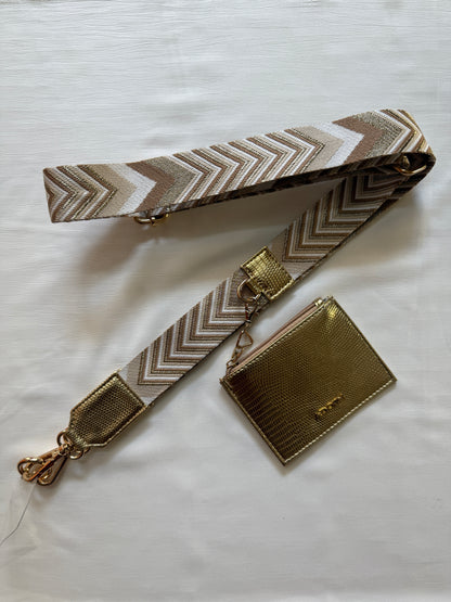 ARROW GOLDEN BELT WITH POUCH
