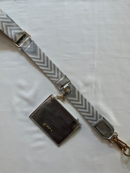 ARROW SILVER BELT WITH POUCH